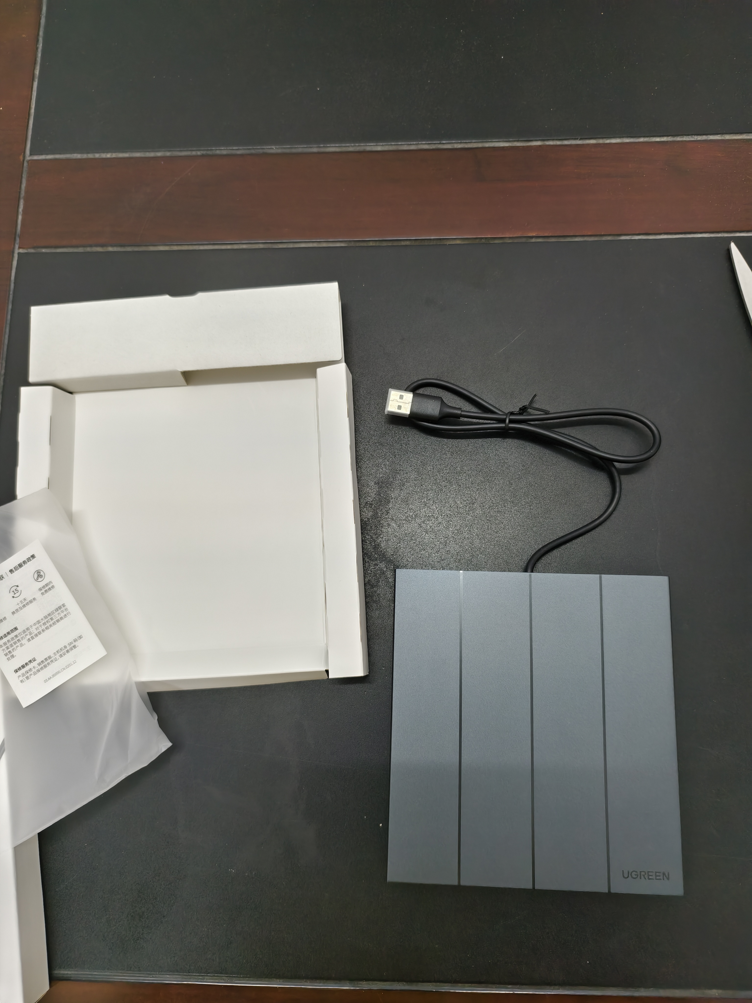 绿联USB外置光驱刻录机8倍速读刻一体 笔记本电脑外接DVD/CD光盘高速播放移动便携免驱碟片读取器CM837 实拍图