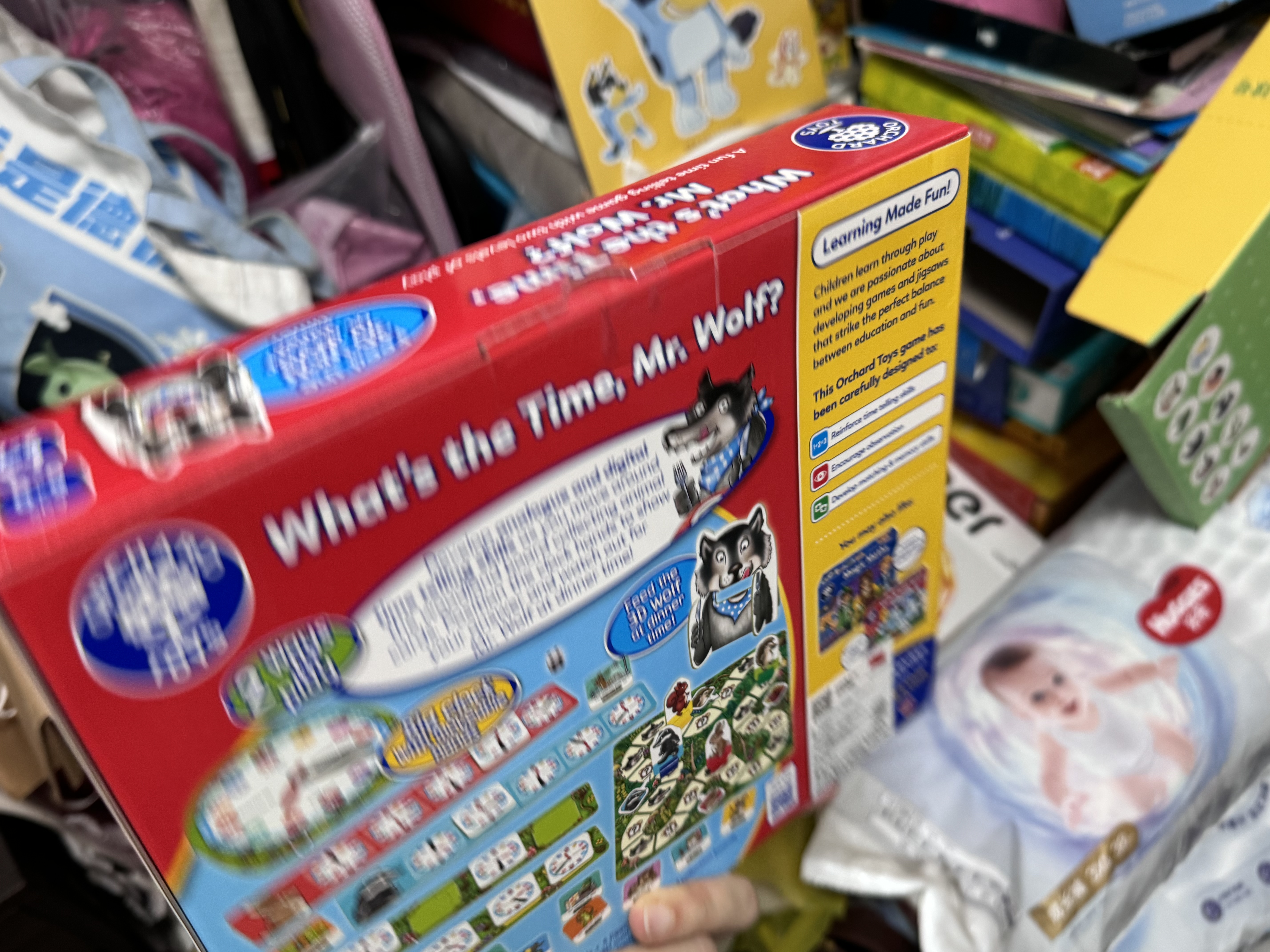 快慢狐英国OrchardToys老狼老狼几点了认识时间益智玩具男女孩生日礼物 实拍图