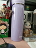 膳魔师（THERMOS）保温杯500ml大容量男女士儿童不锈钢保温保冷水杯子JNL-503 PPL 实拍图