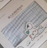全棉时代婴儿浴巾6层水洗纱布浴巾 宝宝纯棉毛巾礼盒 蓝色95*95cm 实拍图