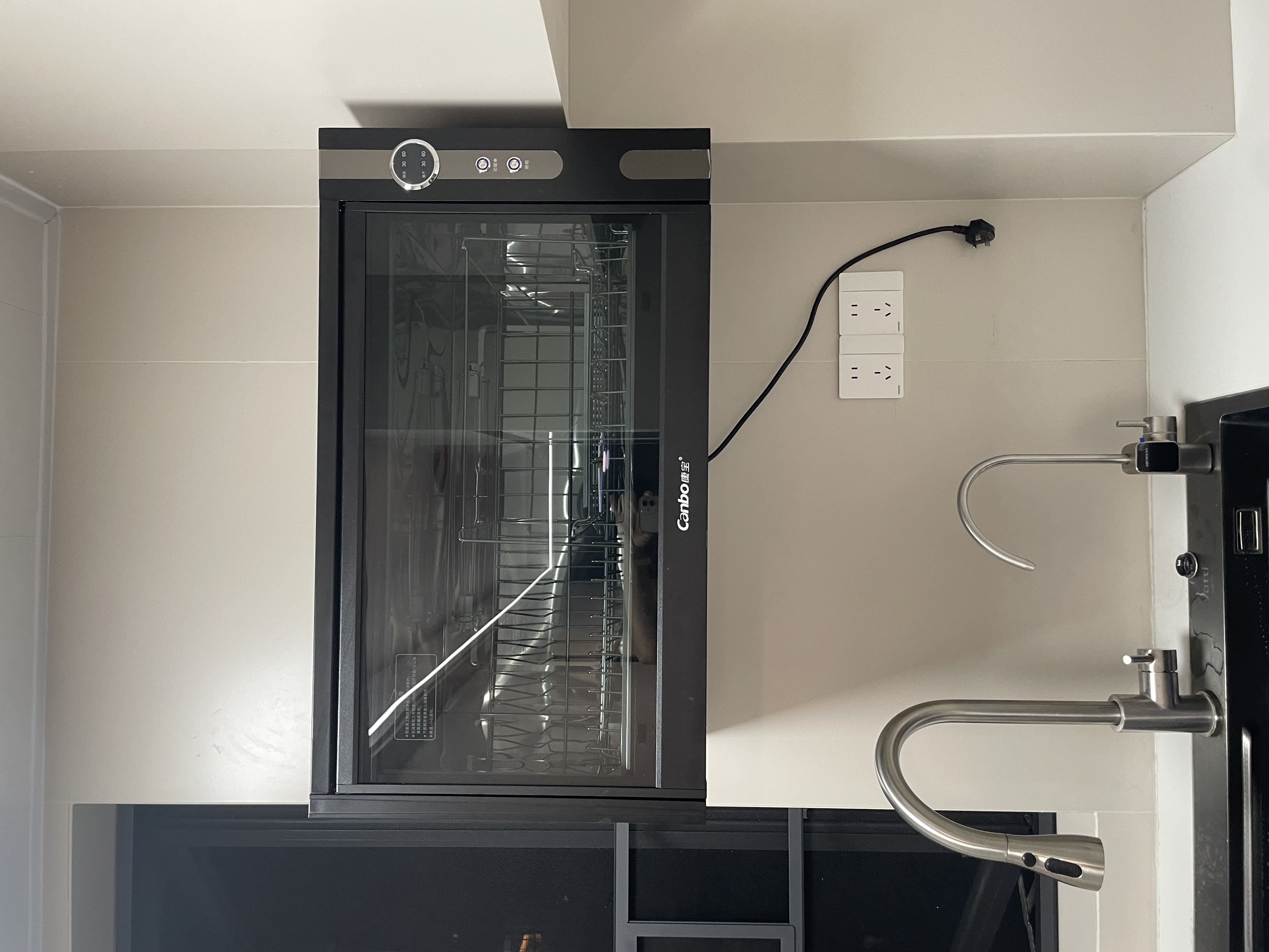 康宝（Canbo）消毒柜台式挂壁式家用小型消毒碗柜餐具碗筷奶瓶免沥水烘干紫外线收纳柜XDZ40-WA3A 实拍图