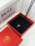 中国珠宝（Sino gem）黄金项链女款足金躲猫猫招财金喵吊坠情人节生日礼物送老婆妈妈 躲猫猫招财金喵项链【黑绳】约0.65g 实拍图