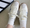 adidas「T头鞋」VL COURT 2.0复古休闲板鞋德训鞋阿迪达斯轻运动   汉玉白/蓝色/金色 (推荐女生买小半码)   37 实拍图
