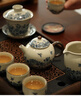 尚言坊汝窑功夫茶具整套带茶盘高档家用陶瓷办公泡茶茶杯茶壶器具全套装 实拍图
