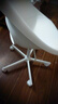 宜家（IKEA）LOBERGET洛贝里特马尔夏转椅办公椅家用椅子靠背椅电脑椅 白色转椅+深灰椅垫 实拍图