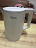 美的（Midea）电热水壶食品级304不锈钢自动断电双层防烫全钢无缝1.5L容量 MK-HJ1566 实拍图