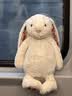 Jellycat害羞乳白色邦尼兔动物毛绒玩偶安抚玩偶娃娃送礼生日礼物 花布乳白色邦尼兔（白芮） Medium 实拍图