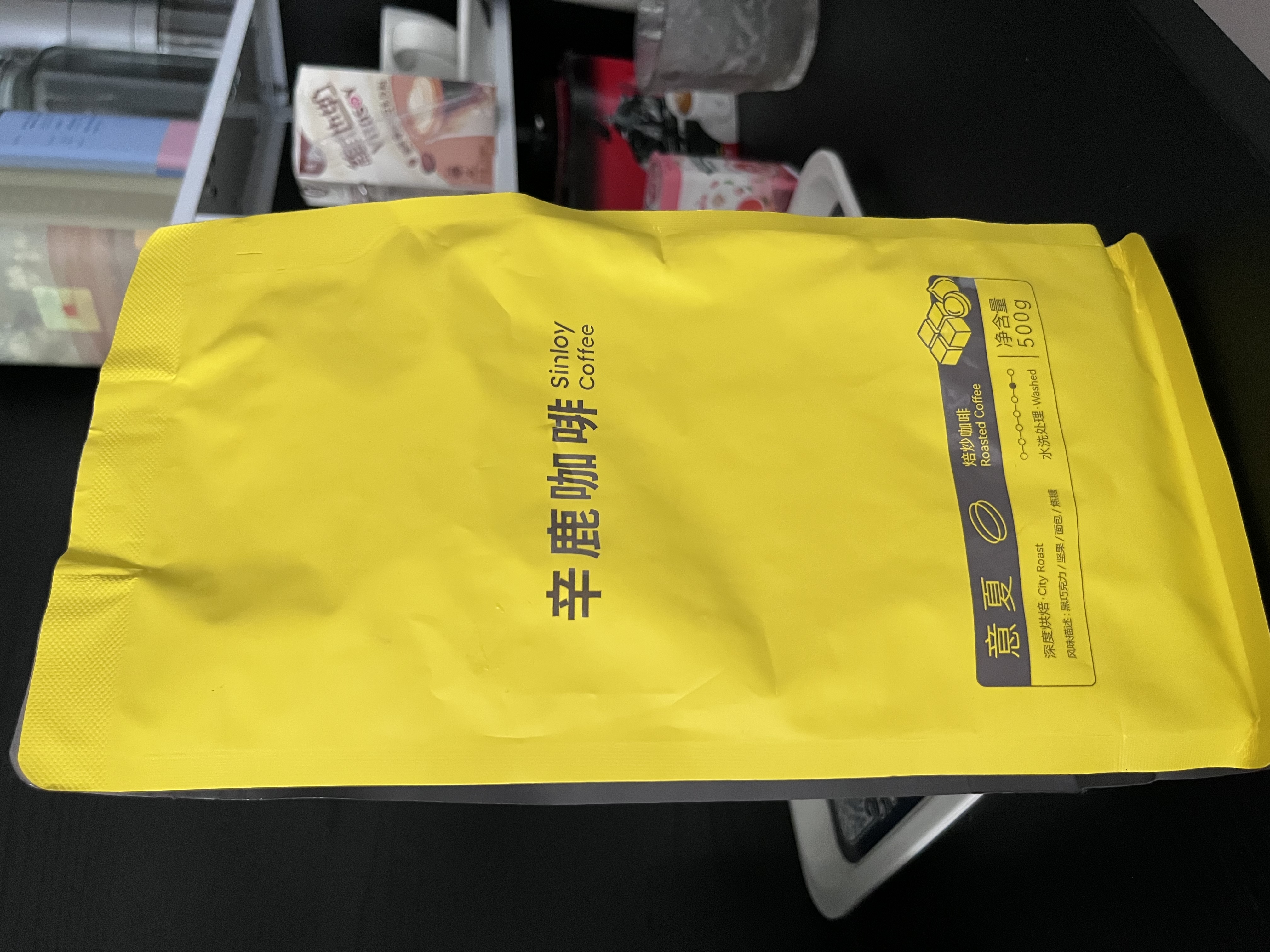 sinloy/辛鹿 意式拼配 香醇浓郁低酸 阿拉比卡 云南小粒咖啡豆500g 实拍图