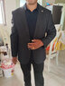 皮尔卡丹品牌男装秋冬新款毛呢西服男商务休闲单外套夹克男士小西装上衣潮 4号色 XL 实拍图