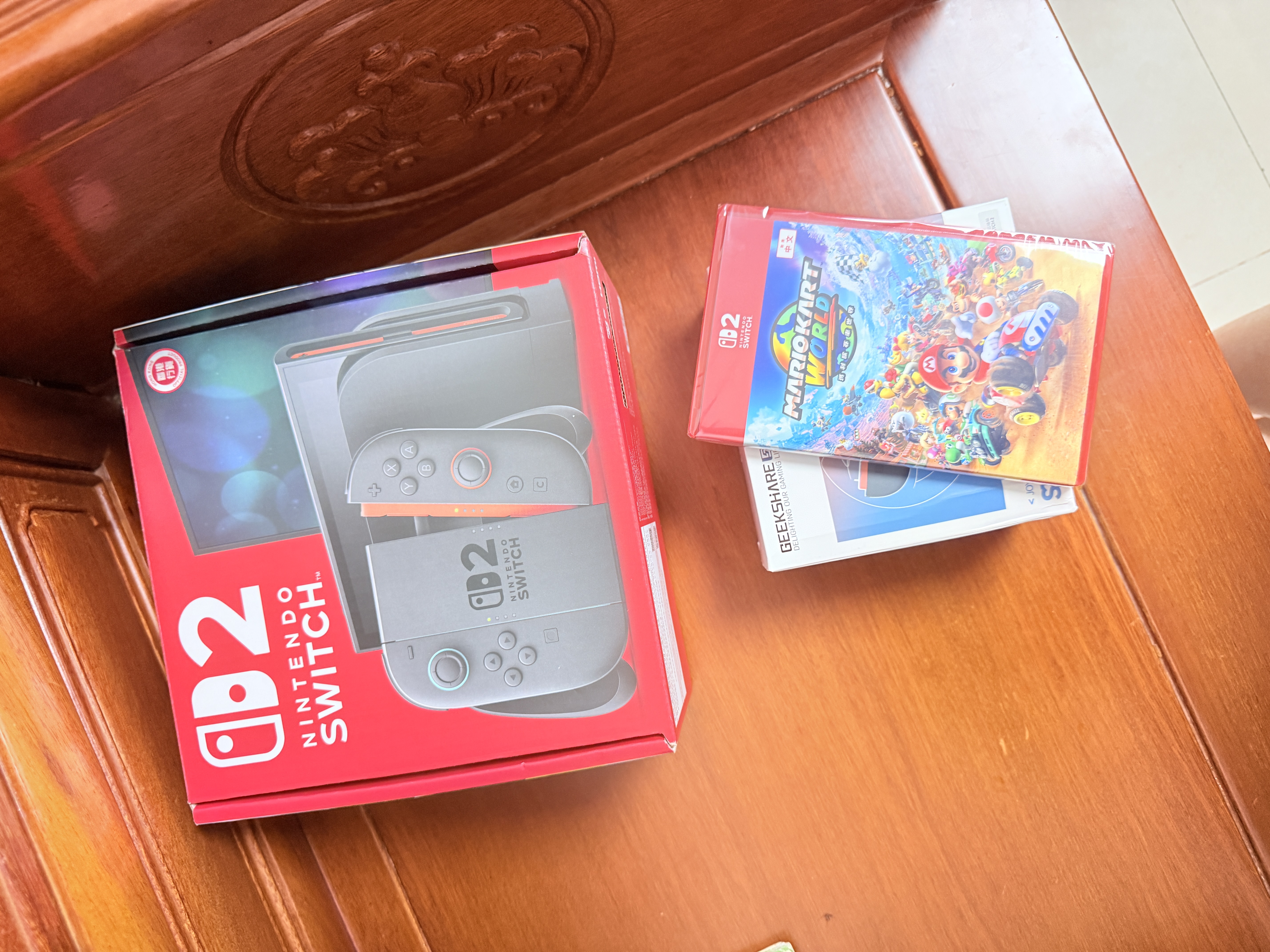 任天堂（Nintendo）【国内保税仓】Switch2/1代 OLED/续航加强日版/港版便携家用ns体感游戏机掌机 港版switch2+马车9 马里奥赛车世界 实拍图