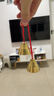 欧麦尔奥尔夫打击乐器幼儿园原木套装玩具教具响板沙锤铃鼓三角铁双响筒 小号红绳碰玲一对 实拍图