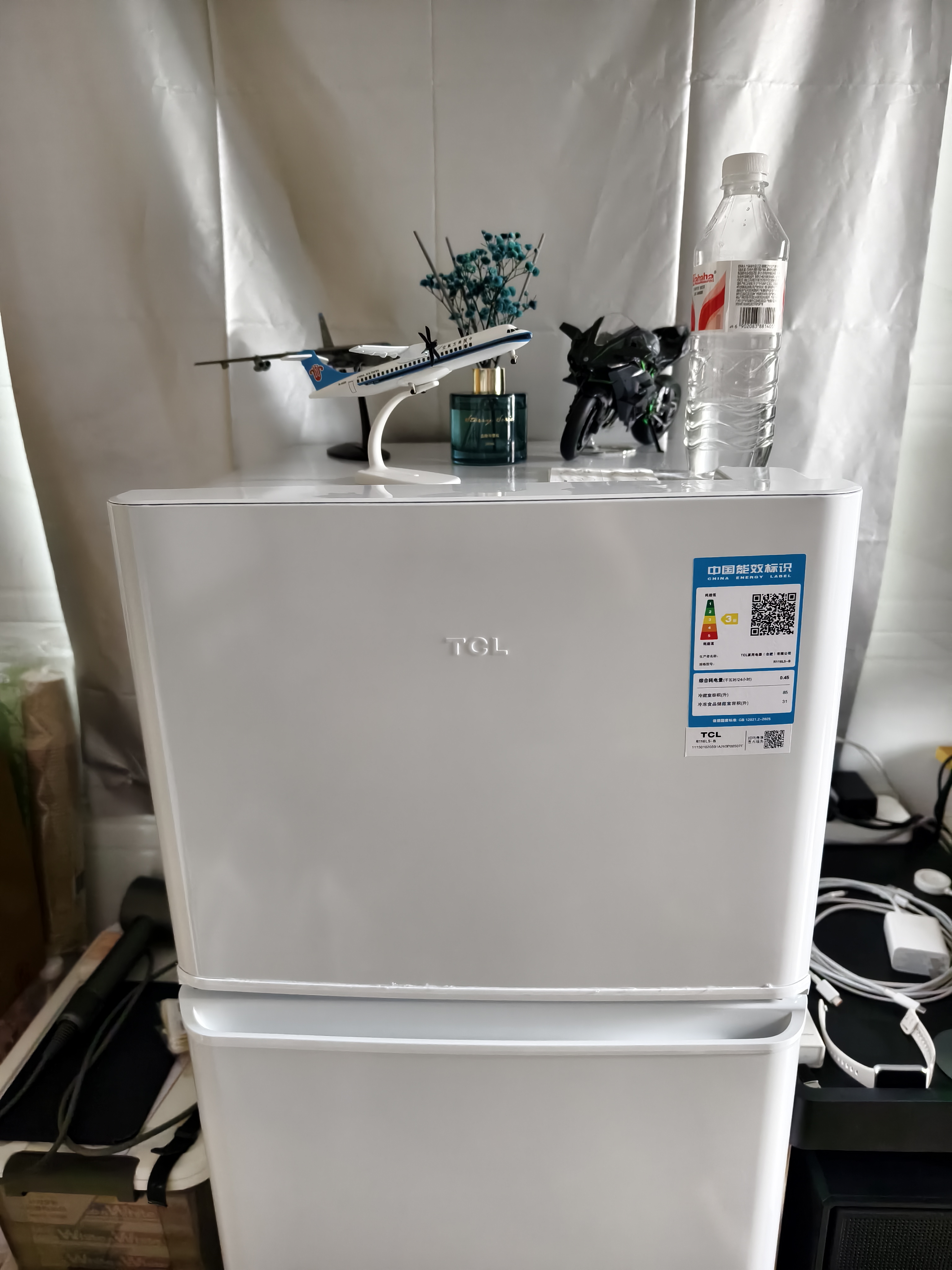 TCL 116L两门冰箱直冷小户型养鲜白色节能小型出租房家用电冰箱112升级款以旧换新R116L5-B世界杯推荐 实拍图