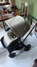 博格步（BUGABOO） FOX CUB 荷兰全功能高景观婴儿推车可坐躺 黑架沙漠黄布组 实拍图