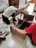 全友（QUANU）家居现代简约风餐桌岩板台面一桌四椅轻奢高级感吃饭桌椅子长条桌 【汉白玉|亮光岩板】1.2m餐桌+流影·软包椅*4 食品级岩板+三重承托+双层台面+碳钢框架 实拍图