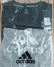 阿迪达斯（adidas）【特价清仓】夏季男女同款短袖男T恤跑步健身运动速干百搭 黑蓝 S 实拍图