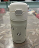 膳魔师熊猫系列儿童保温杯学生吸管水杯6-12岁上学专用水壶350ml 黑白 实拍图