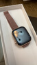 Apple/苹果 Watch S11 智能手表GPS款42毫米玫瑰金色铝金属表壳淡桃粉色运动型表带S/M MEUN4CH/B 实拍图