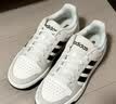 adidas ENTRAP美式校园风运动少年感复古篮球风板鞋男女阿迪达斯 白色/暗银金属/树脂黄   37 实拍图