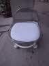 【热销爆款】儿童凳子亚克力万向轮滑轮矮凳儿童带娃小椅子小凳子 透明灰-儿童靠背小椅子 实拍图
