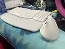 罗技（Logitech）Wave Combo 无线人体工学键鼠套装 垂直鼠标 无线蓝牙鼠标 办公键盘 无线键盘 蓝牙键盘 白色 实拍图