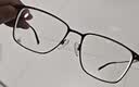 依视路（ESSILOR） 钻晶系列高清耐磨防蓝光近视超薄镜片专业配度数眼镜架男女镜框 钛+金属-全框-4021BK-黑色 镜框+依视路膜岩高清1.56现片 实拍图