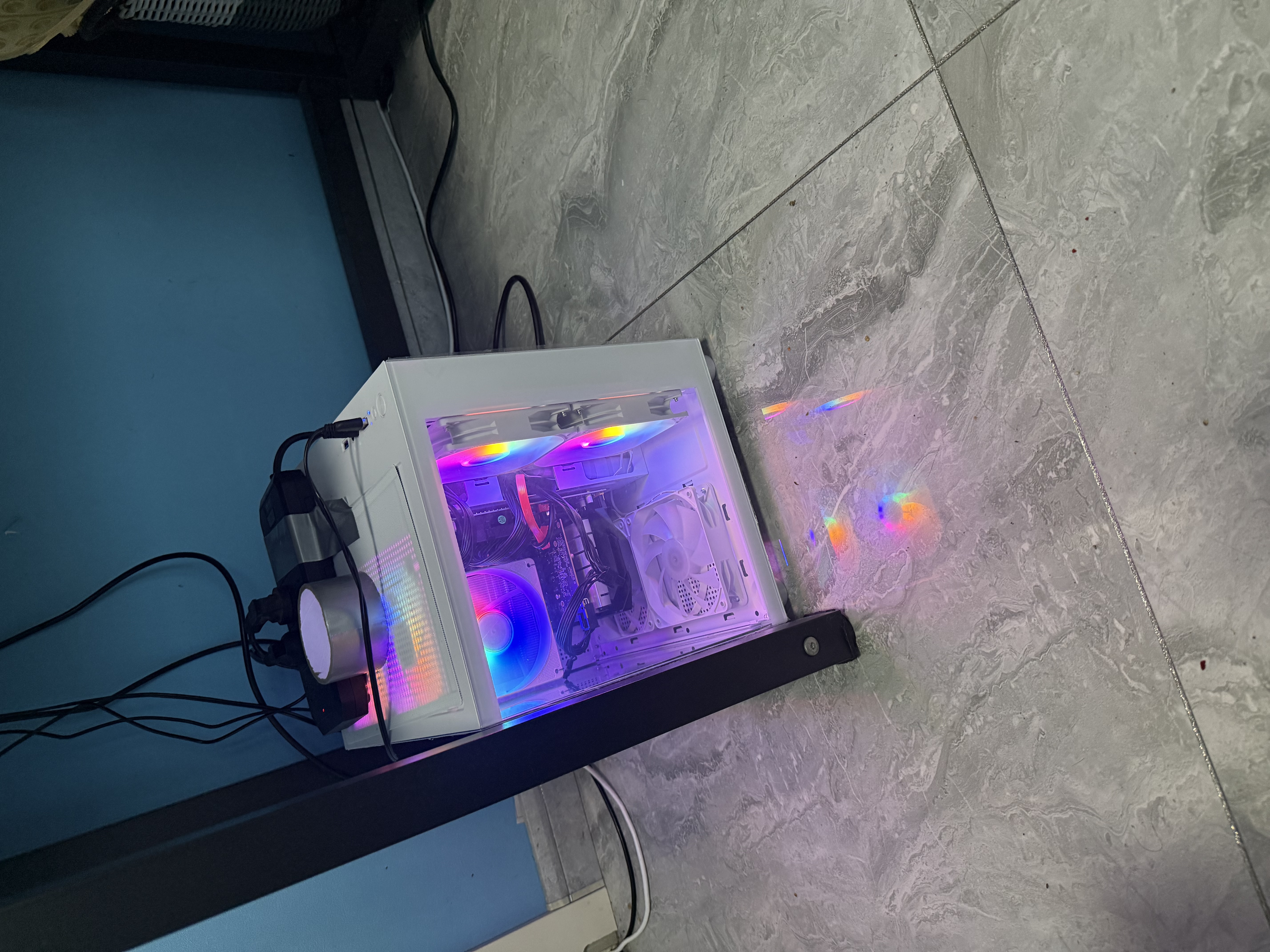 逆昂128G内存酷睿i7升72芯电竞台式机电脑5060电竞主机吃鸡独显办公组装大额补贴家用游戏水冷电脑整机 单主机【2026新款+键鼠套装+五年质保】 套七：i9级58芯/RTX4050/1T/电竞直 实拍图