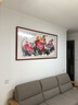 迅典国画富贵牡丹挂画餐厅客厅装饰画纯手绘真迹字画沙发背景墙画壁画 花开富贵 实木带框83*163厘米 实拍图