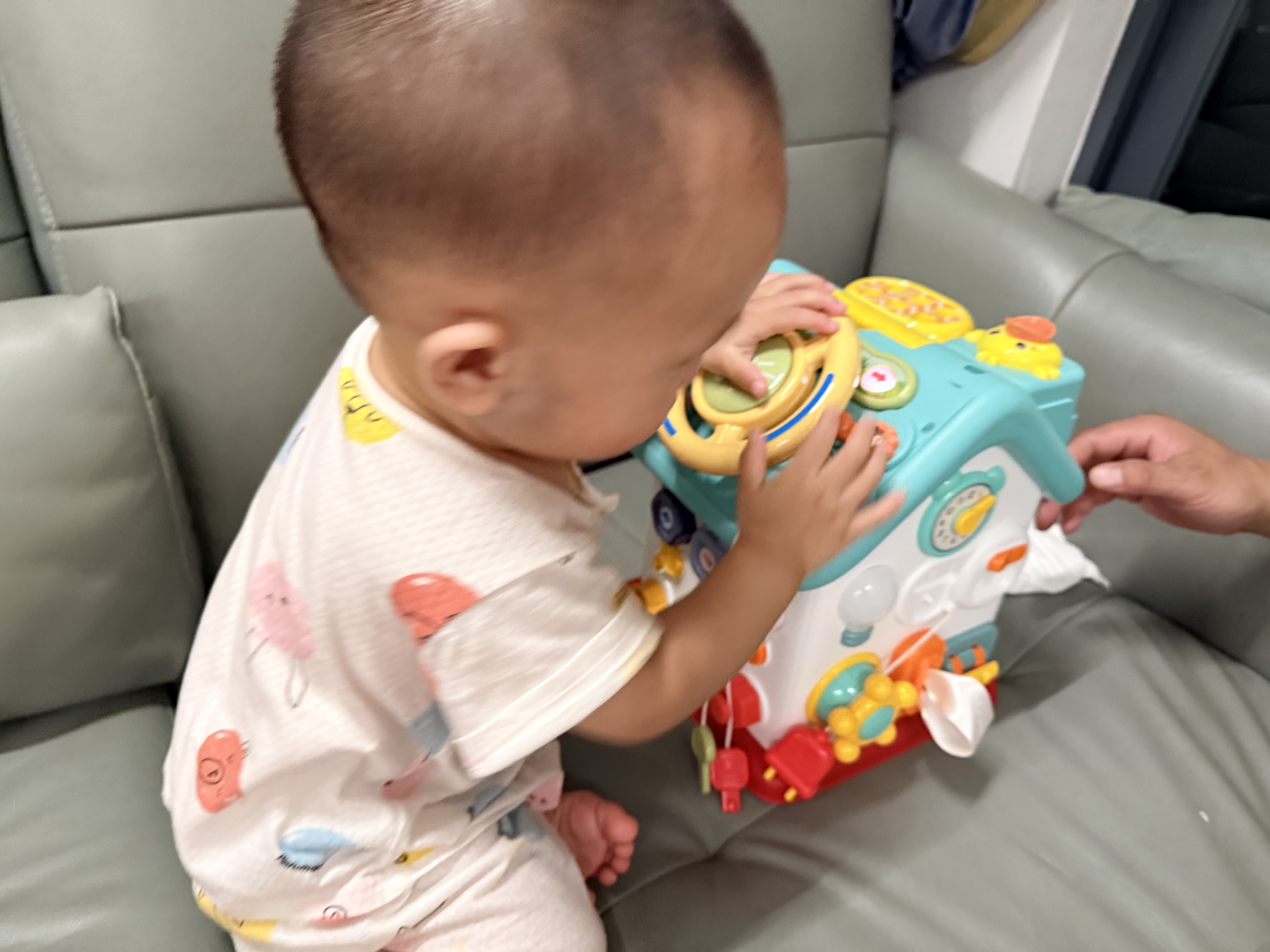 欣格游戏桌婴儿蒙氏忙碌屋早教开锁玩具板宝宝男女孩生日礼物送充电池 实拍图
