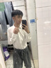 罗蒙（ROMON）衬衫男士春季长款免烫长袖商务职业正装凉感衬衣爸爸装CS01白41 实拍图