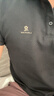 梦特娇（MONTAGUT）【长绒棉&吸汗透气】商务休闲舒适亲肤短袖男士Polo衫JG 黑色 L 实拍图