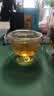 【东东农场专供】懒人泡茶神器双层茶壶玻璃防烫手工独饮一人茶具 350毫升双层来福壶+1个双层主人杯 实拍图