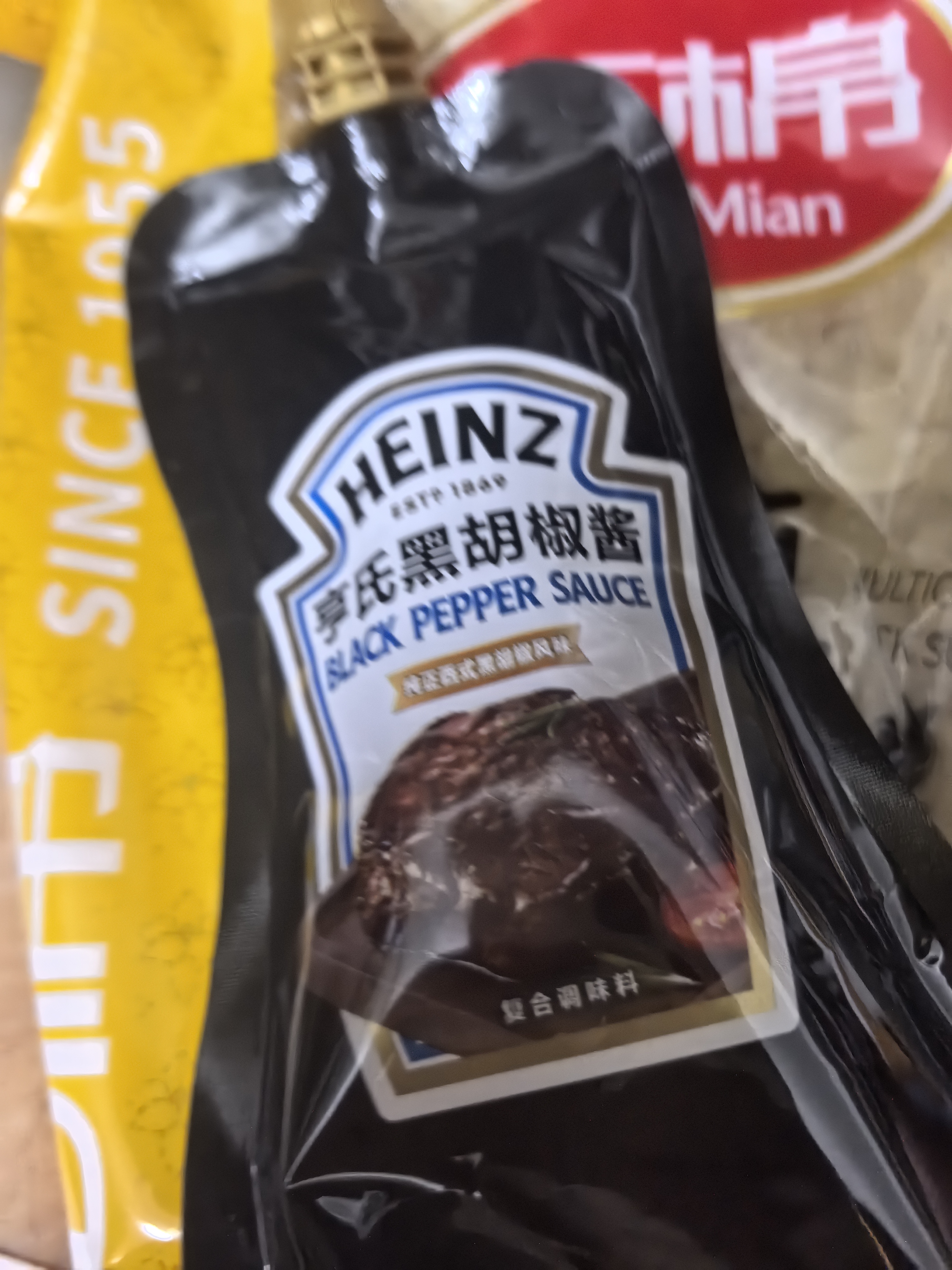 亨氏(Heinz) 黑胡椒酱 黑胡椒调味酱 烤肉牛排酱 200g袋装卡夫亨氏 实拍图