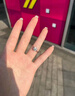 DR莫桑石戒指情侣对戒pt950对戒求婚结婚男女送女朋友生日礼物 【相伴排钻对戒】男20分+女50分 实拍图