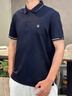 斐乐 斐乐官方男装针织短袖POLO衫夏季休闲凉感商务休闲上衣 A款-传奇蓝-NV XL 180/100A/XL 实拍图