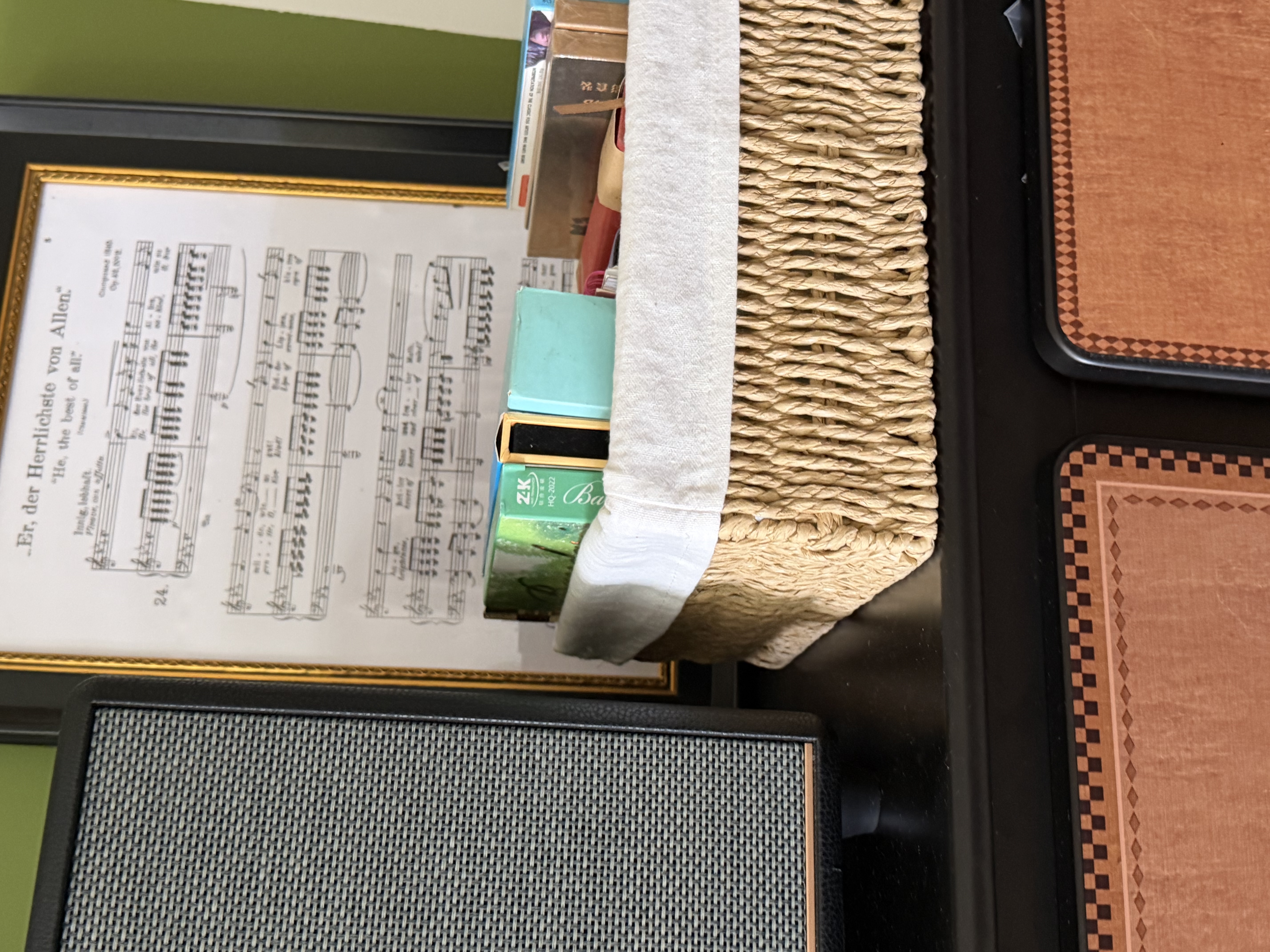 繁夏复古编织收纳筐客厅置物筐桌面茶几收纳盒仿藤编零食玩具篮储物筐 实拍图