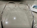 依视路（ESSILOR） 新款商务男镜架时尚镜框女配依视路镜片近视定制眼镜网上配镜 金属-全框-2066SV-银色 镜框+依视路膜岩高清1.60现片 实拍图