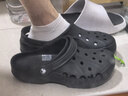 卡骆驰（CROCS）贝雅洞洞鞋男鞋女鞋轻便耐磨一脚蹬拖鞋休闲鞋百搭花园鞋|10126 黑色-001(含智必星) 41 /42(260mm) 实拍图