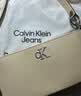 Calvin Klein女包优雅休闲通勤风ck金属字母拉链单肩包腋下包法棍包礼物 DH3237-5FZ-杏仁黄 OS 实拍图