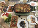 摩飞电器（Morphyrichards）二代多功能锅料理锅家用电火锅电煮锅电蒸锅5L鸳鸯火锅分体定时预约蒸煮炒煎烤肉多用途锅MR9099绿 实拍图