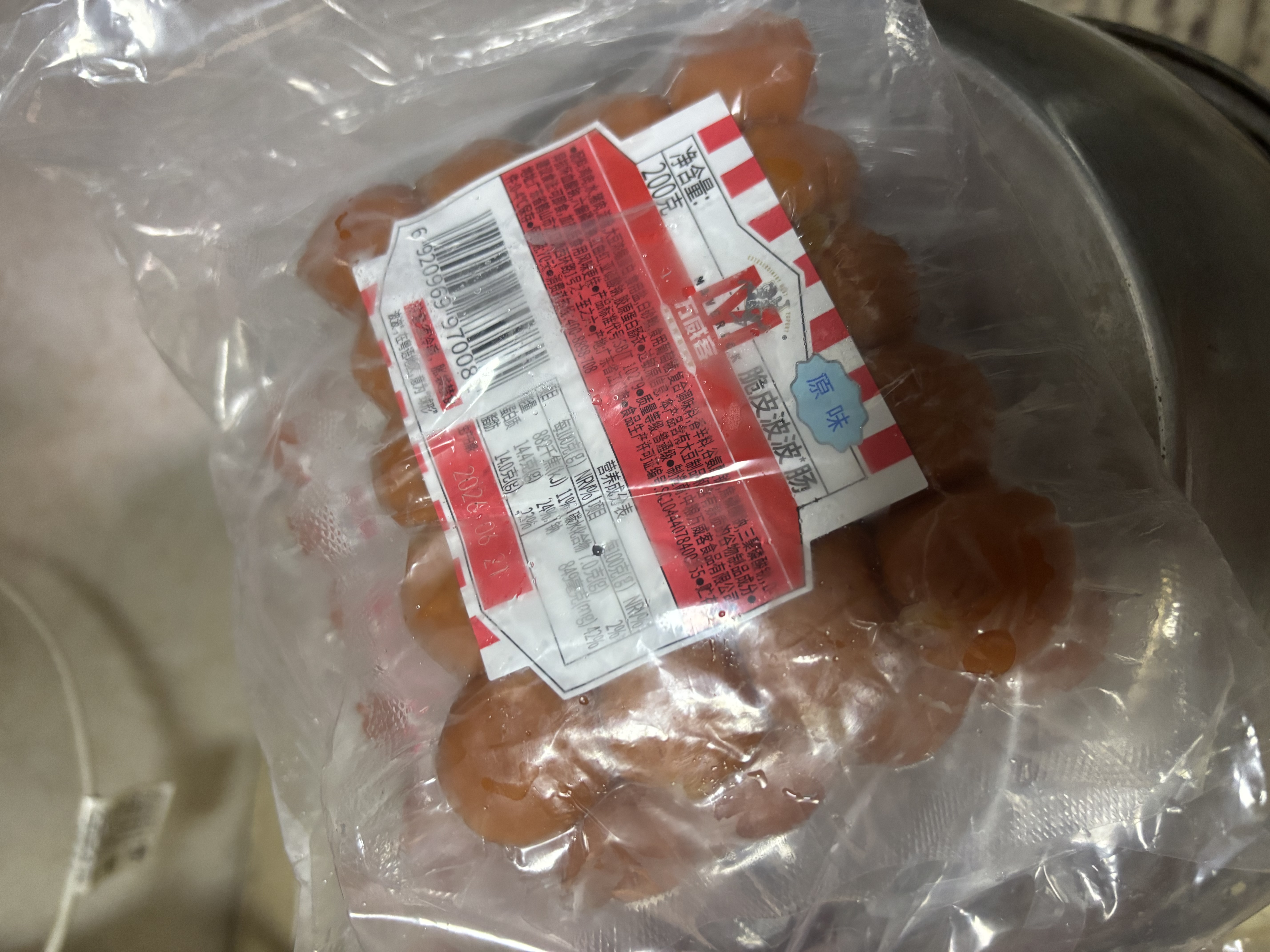 万威客 脆皮波波肠200g*3 德式一口肠烤肠香肠早餐零食烟熏肉肠熟食零食 实拍图