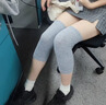 川崎护膝盖套保暖老寒腿男女士关节中老年人防寒发热薄款运动护套 新疆棉中长款-浅灰-长28cm空调房 XL【130-160斤】适用于中老年人 实拍图