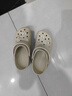 卡骆驰（CROCS）檀健次同款经典洞洞鞋轻便百搭女沙滩鞋包头拖鞋男鞋|10001 骨白色-2Y2(含智必星) 37 /38(230mm) 实拍图