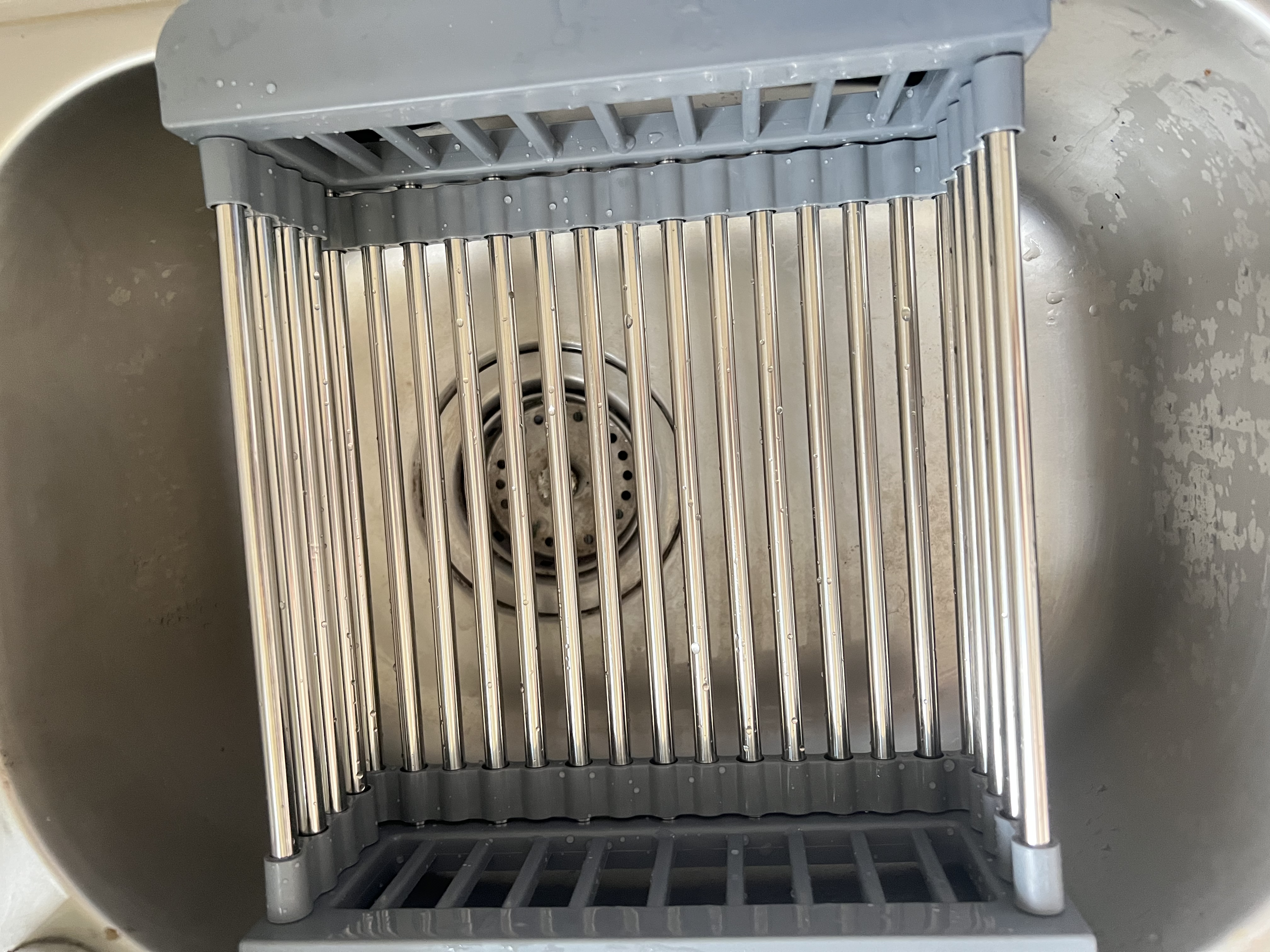 拜杰水槽伸缩沥水架水池置物架洗碗池滤干餐具沥水篮碗碟收纳架 实拍图