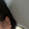 Lnieer999足银耳环女银耳圈养耳洞睡觉免摘高级感锆石耳骨环双耳洞耳饰 8MM足银耳圈[适合耳骨] 晒单实拍图