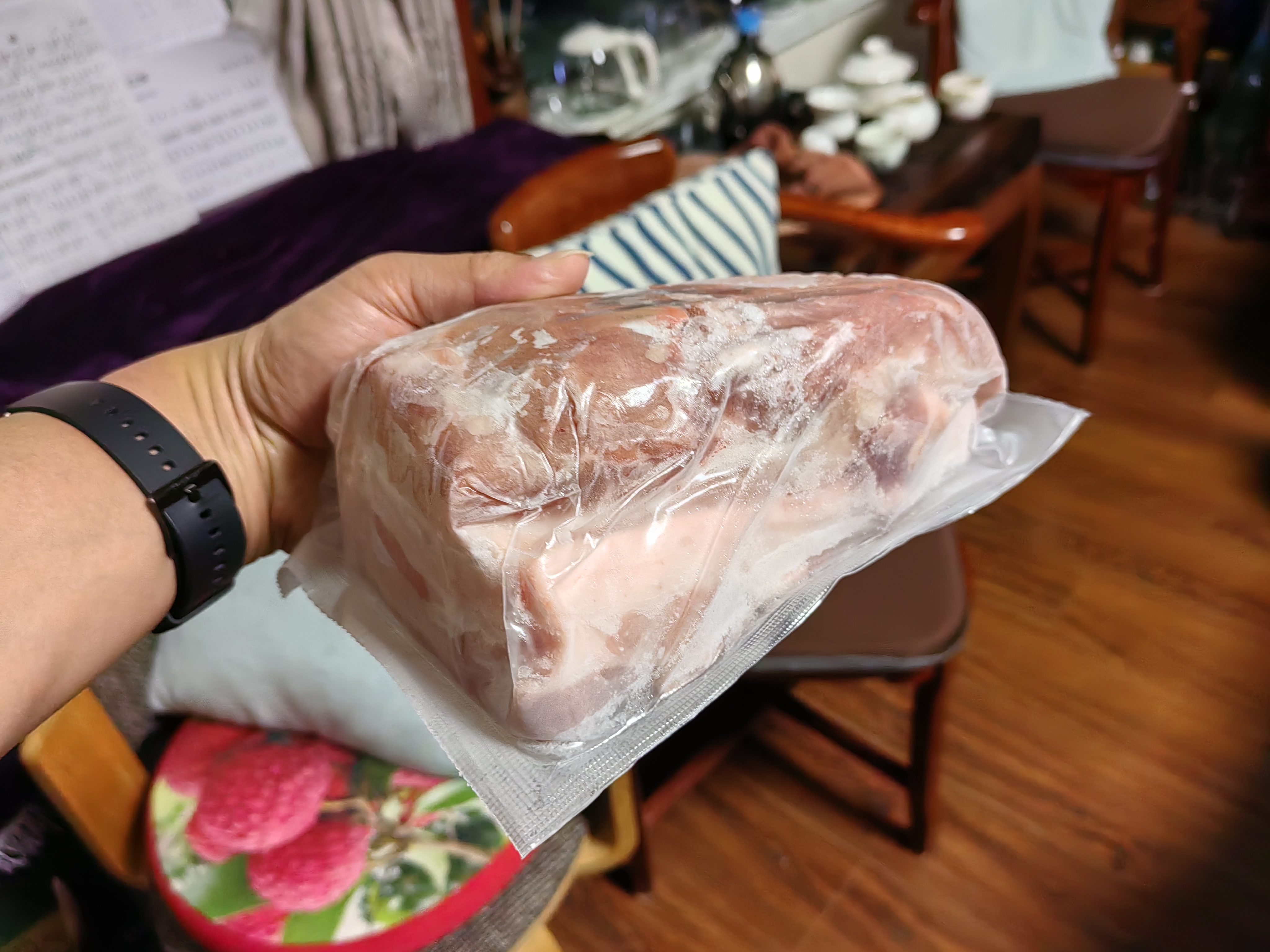 得利斯 黑猪去皮五花肉净重2斤  猪肉生鲜 黑猪肉 五花肉 烤肉烧烤 实拍图