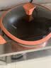 苏泊尔（SUPOR）钛不粘锅炒锅焰铸方形耐磨轻量无油烟炒菜锅32cm 实拍图