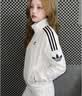 adidas复古风休闲梭织立领夹克外套男女秋季阿迪达斯官方三叶草   亮白   M 实拍图