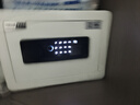 欧奈斯ONNAIS保险柜家用小型25cm办公密码WIFI保险箱防盗指纹入墙报警手机智能新款商用保管箱床头全钢保管柜 25cm典雅白指纹密码（远程授权） 实拍图