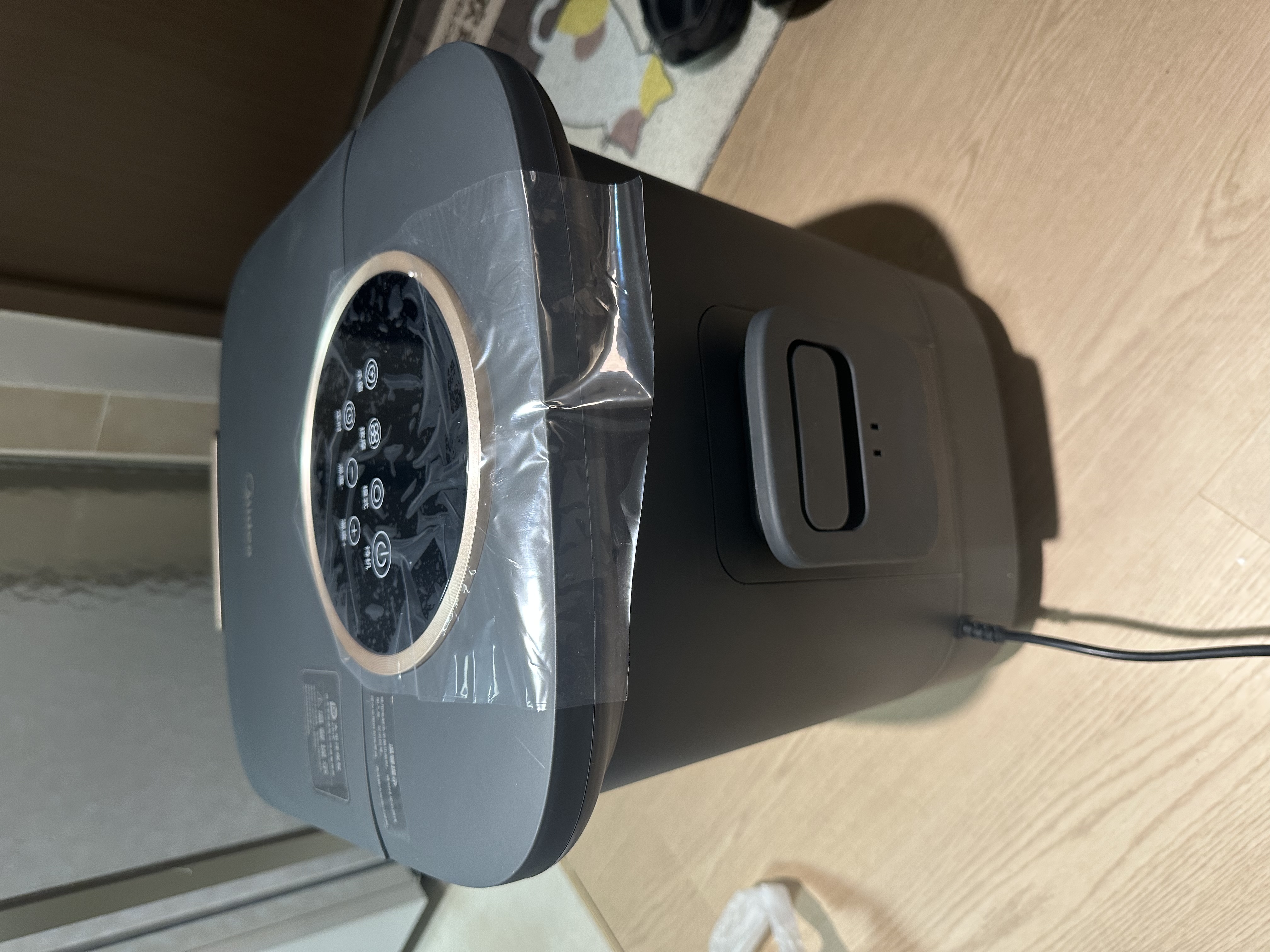美的（Midea）泡脚桶足浴盆电解水杀菌加热保暖自动按摩暖脚洗脚盆生日礼物送男女友长辈实用ZL312海岩灰 实拍图