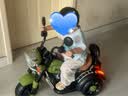 憨考拉儿童玩具遥控车电动车摩托车1-3-6岁宝宝三轮车小孩玩具车可坐人 实拍图